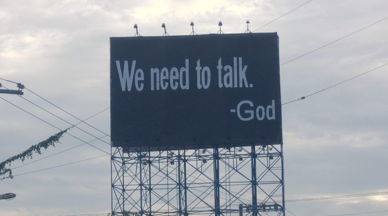 We need to talk - God by George Parilla