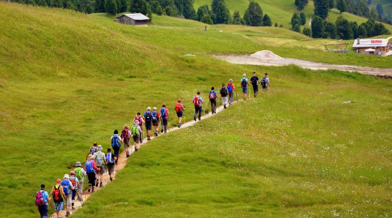 Journey group hike