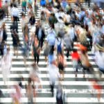 pedestrians, crossing, busy