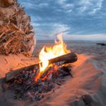 Campfire on the beach