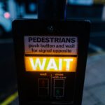 Pedestrian wait sign